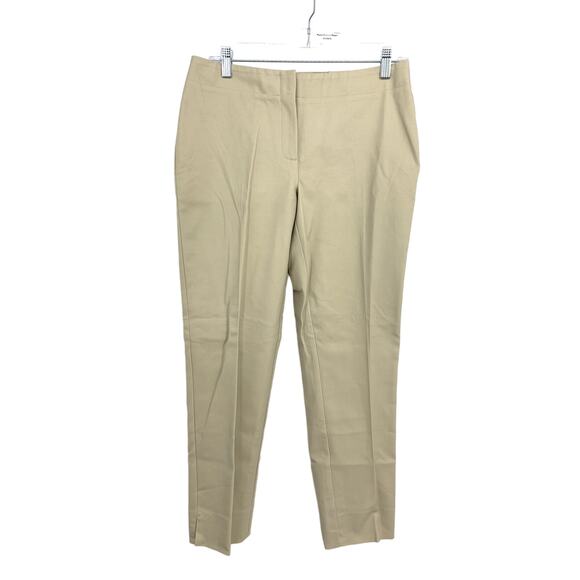 Chicos Smooth Stretch Chic Ankle Pants Womens Size 0 US 4 Khaki Chinos NEW - Picture 1 of 6